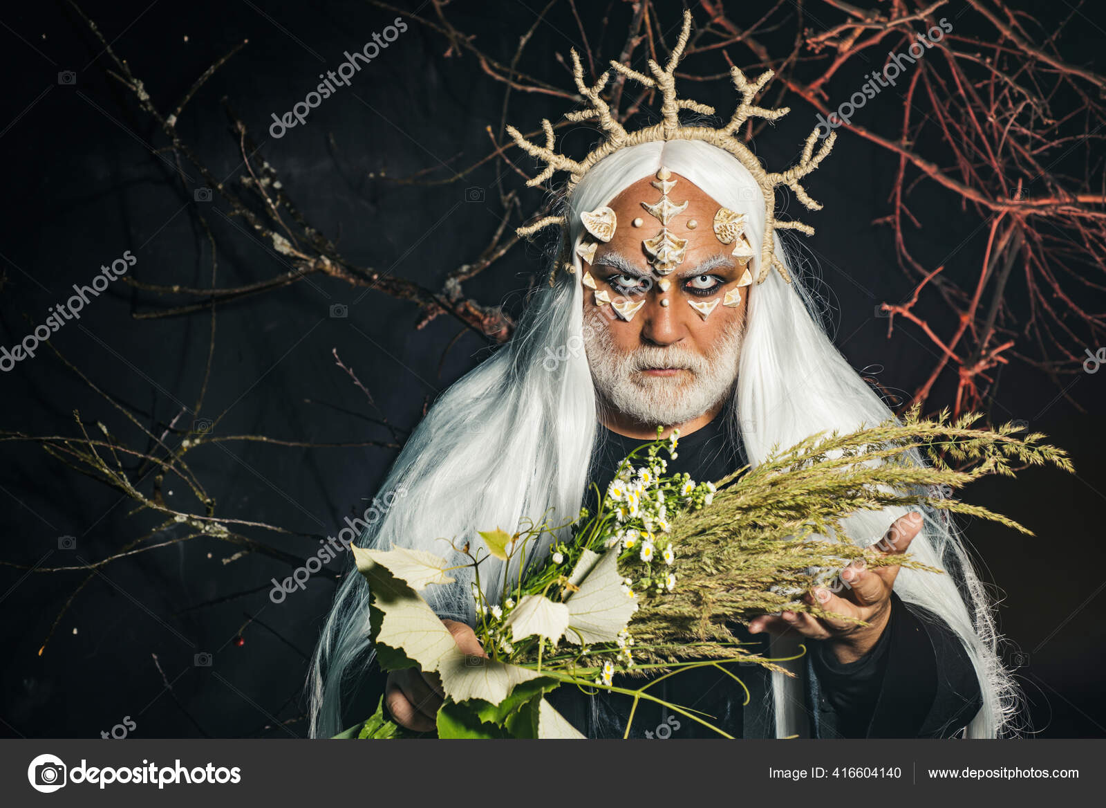 Retrato de um conceito de halloween de lobisomem