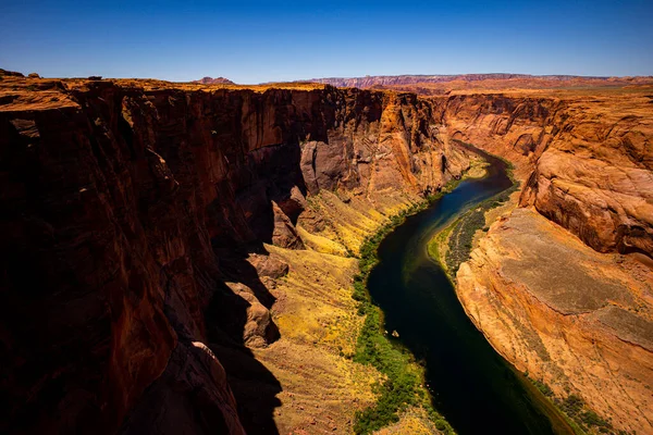 Canyon Adventure Travel Relax Konzept. Nationalpark. Schöne Aussicht auf die Hufeisenbiegung. — Stockfoto