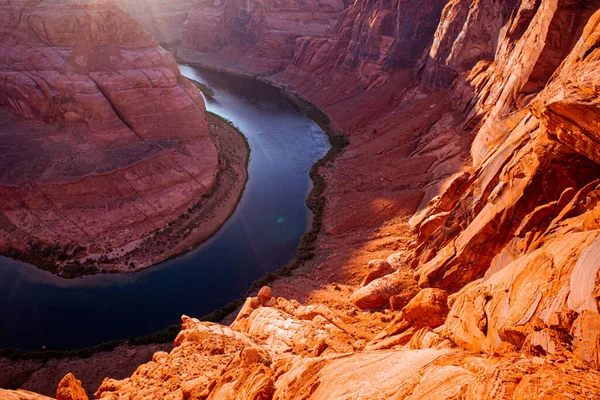 Horseshoe Bend, Page, Arizona. Horse Shoe Bend sur la rivière Colorado, Grand Canyon. — Photo