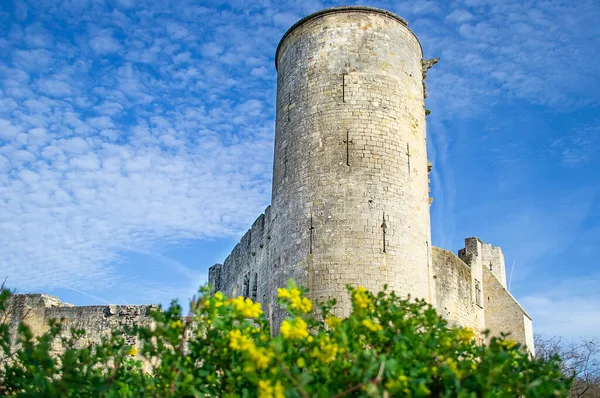 法国劳赞 2020年4月10日 中世纪封建城堡劳赞 吉隆德 阿基坦 — 图库照片