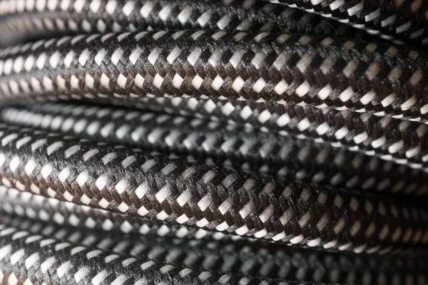 siyah ve beyaz ses kablosu kavramı 