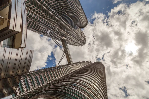 Kuala Lumpur Malaysia Circa 2017 View Klcc Petronas Towers Also — Stock Photo, Image