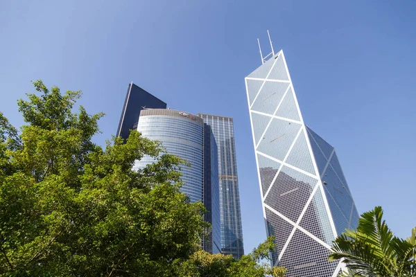 Hong Kong China Circa 2020 Bank China Tower Icbc Building — Stock Photo, Image