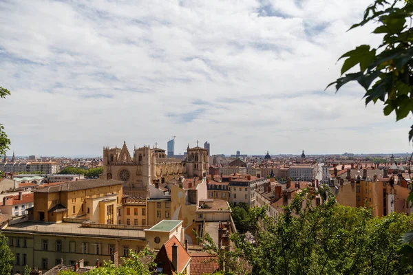 Lyon Francia Circa 2019 Pintorescos Edificios Históricos Del Casco Antiguo —  Fotos de Stock