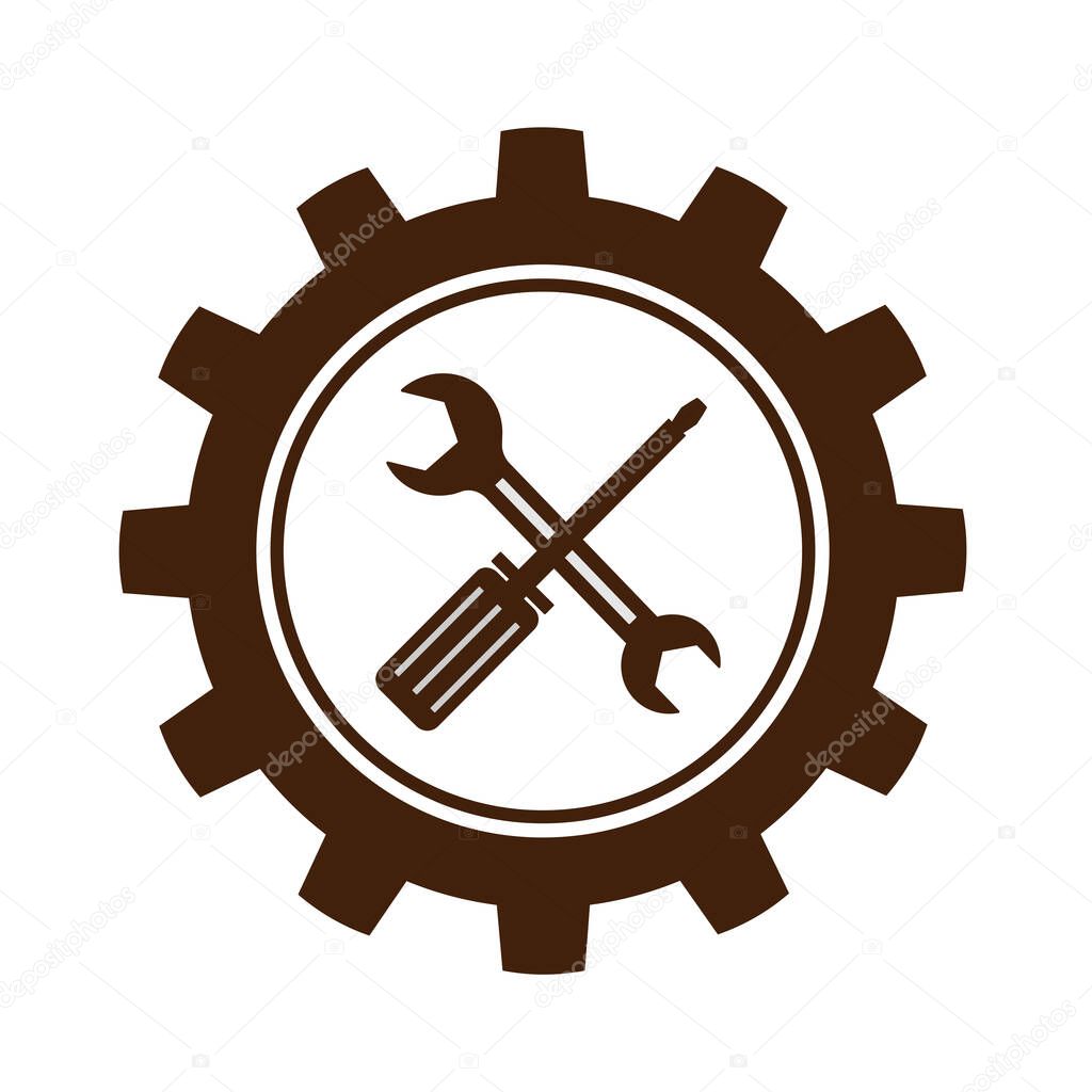  Vector illustration of icons, logos, signs for car repair and maintenance and other services