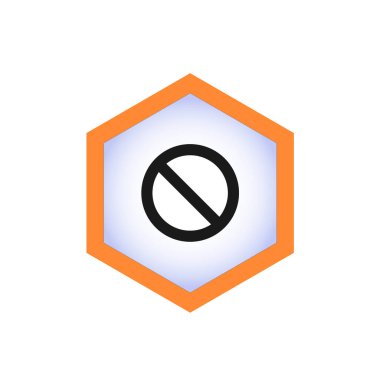  Bir simgenin, logonun veya dur işaretinin vektör illüstrasyonu.