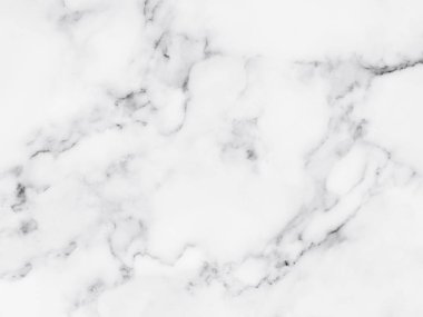 Arka plan için doğal desenli beyaz mermer dokusu.