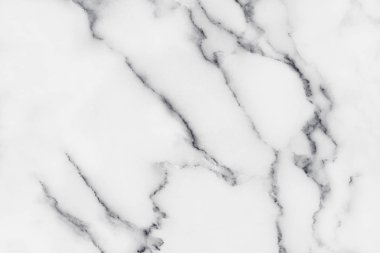 Arkaplan veya tasarım sanatı için doğal desenli beyaz mermer dokusu.