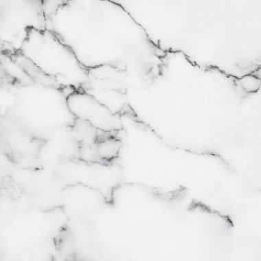 Arkaplan veya tasarım sanatı için doğal desenli beyaz mermer dokusu.