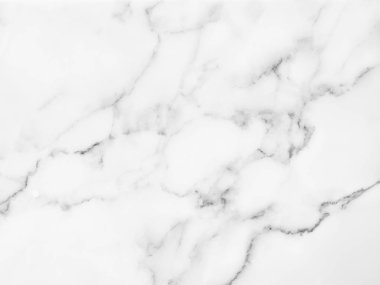 Arkaplan veya tasarım sanatı için doğal desenli beyaz mermer dokusu.