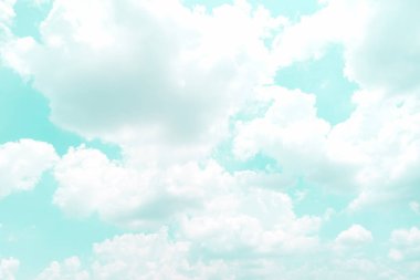 Mavi gökyüzü arka plan - Vintage etkisi tarzı resimler bulut