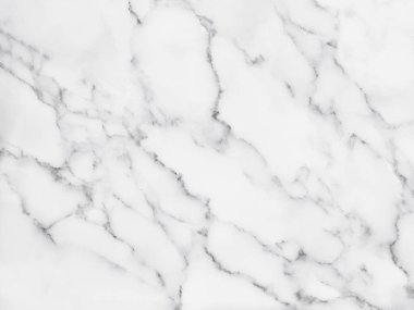 Arkaplan veya tasarım sanatı için doğal desenli beyaz mermer dokusu.