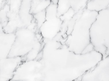 Arkaplan veya tasarım sanatı için doğal desenli beyaz mermer dokusu.