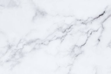 Arkaplan veya tasarım sanatı için doğal desenli beyaz mermer dokusu.