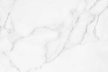 Arkaplan veya tasarım sanatı için doğal desenli beyaz mermer dokusu.