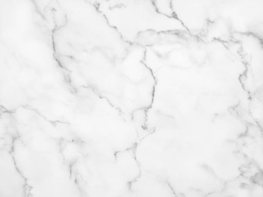 Arkaplan veya tasarım sanatı için doğal desenli beyaz mermer dokusu.