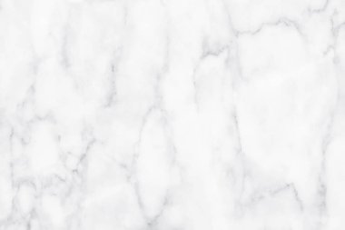 Arkaplan veya tasarım sanatı için doğal desenli beyaz mermer dokusu.