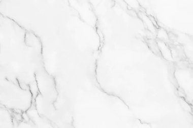 Arkaplan veya tasarım sanatı için doğal desenli beyaz mermer dokusu.