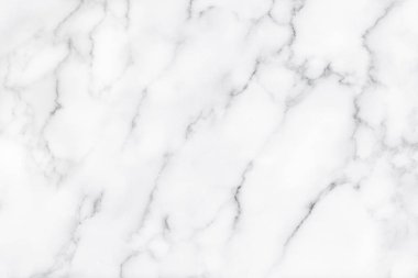 Arkaplan veya tasarım sanatı için doğal desenli beyaz mermer dokusu.