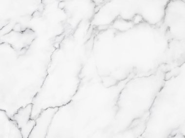 Arkaplan veya tasarım sanatı için doğal desenli beyaz mermer dokusu.
