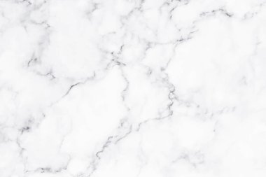 Arkaplan veya tasarım sanatı için doğal desenli beyaz mermer dokusu.
