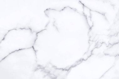 Arkaplan veya tasarım sanatı için doğal desenli beyaz mermer dokusu.