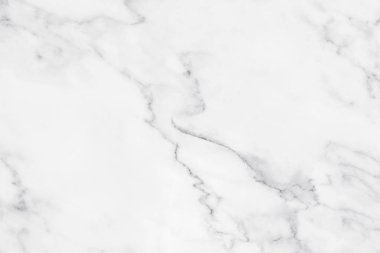 Arkaplan veya tasarım sanatı için doğal desenli beyaz mermer dokusu.