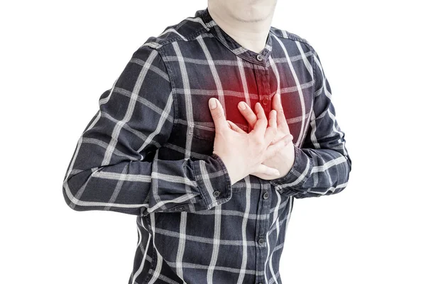 Ataque Cardíaco Que Ocorre Aos Homens — Fotografia de Stock