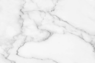 Arkaplan veya tasarım sanatı için doğal desenli beyaz mermer dokusu.