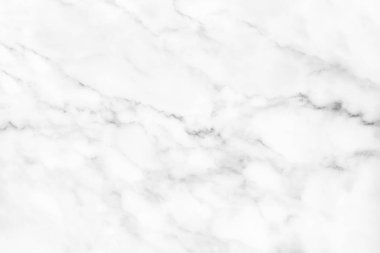 Arkaplan veya tasarım sanatı için doğal desenli beyaz mermer dokusu.