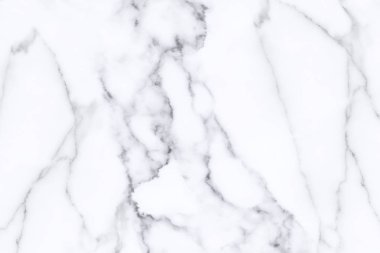 Arkaplan veya tasarım sanatı için doğal desenli beyaz mermer dokusu.
