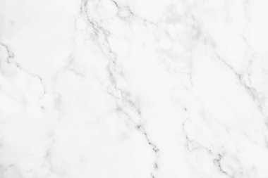 Arkaplan veya tasarım sanatı için doğal desenli beyaz mermer dokusu.