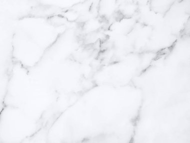Arkaplan veya tasarım sanatı için doğal desenli beyaz mermer dokusu.
