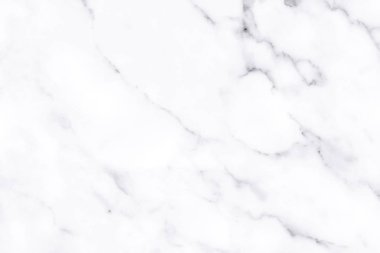 Arkaplan veya tasarım sanatı için doğal desenli beyaz mermer dokusu.