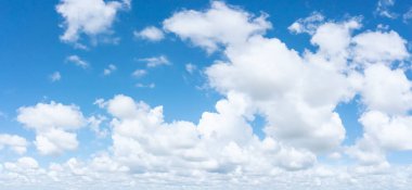 Güzel mavi gökyüzü ve bulutlar doğal arka plan.