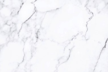 Arkaplan veya tasarım sanatı için doğal desenli beyaz mermer dokusu.
