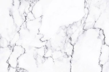 Arkaplan veya tasarım sanatı için doğal desenli beyaz mermer dokusu.