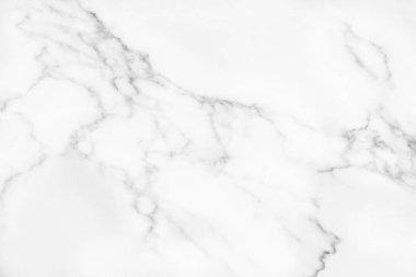 Arkaplan veya tasarım sanatı için doğal desenli beyaz mermer dokusu.
