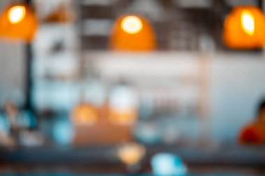 Arkaplan için soyut bulanık kafeterya veya kafe.