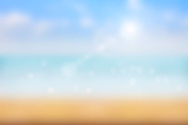 Yaz aylarında deniz arka plan soyut bulanıklık veya bokeh ışık.