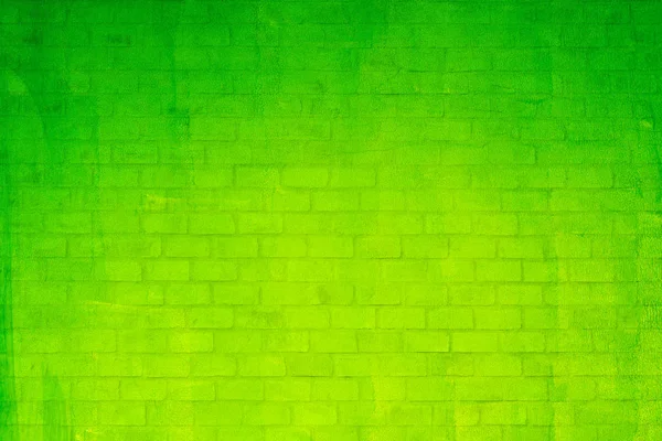 Zielona ceglany mur, tekstury i tła. — Zdjęcie stockowe