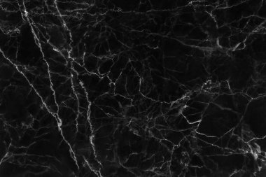 Arka plan için doğal desenli Siyah Mermer doku.