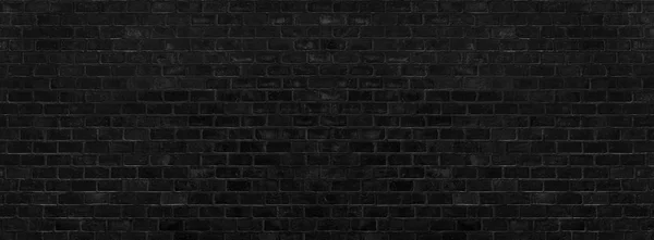 검은 벽돌 벽 텍스처와 배경. — 스톡 사진