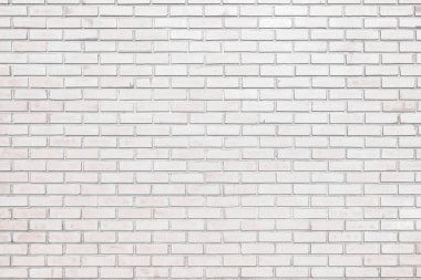 White bricks wall for texture and background.