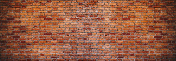 Close Photo Panorama Old Red Brick Texture Details Background House — Stock Photo, Image