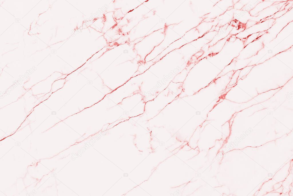 Abstract red and white marble texture for background or tiles floor decorative design.