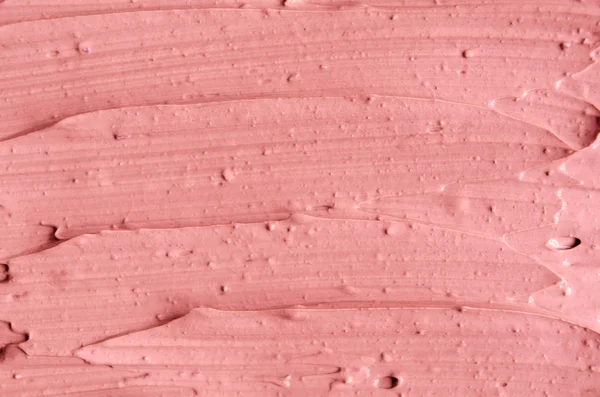 Suave Arcilla Cosmética Rosa Mascarilla Facial Crema Textura Cerca Enfoque — Foto de Stock