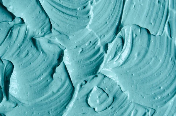 Blue Cambrian Cosmetic Clay Facial Mask Cream Body Scrub Texture — Stock Photo, Image
