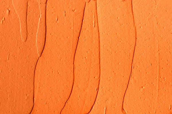 Topeng Labu Oranye Krim Wajah Sikat Tubuh Kunyit Tutup Fokus — Stok Foto