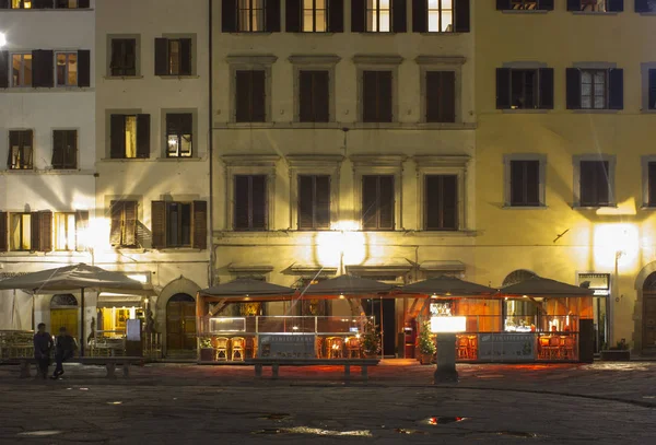 Florenz Italien Oktober 2015 Einzelhandelsaktivitäten Auf Dem Santa Croce Platz — Stockfoto